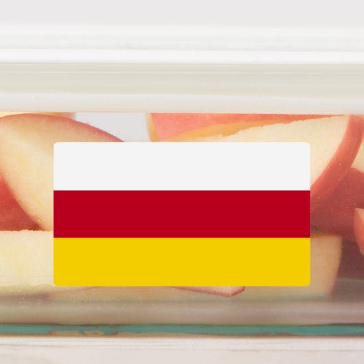 Vlag van Noord-Ossetië Labels (Aangebracht)