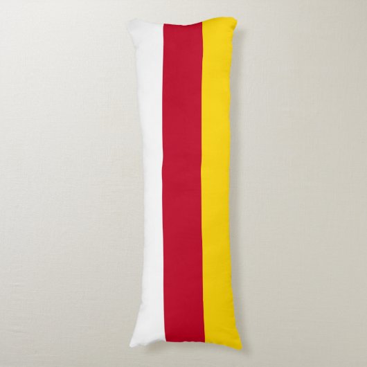 Vlag van Noord-Ossetië Lichaamskussen (Voorkant Verticaal)