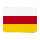 Vlag van Noord-Ossetië Magneet (Horizontaal)