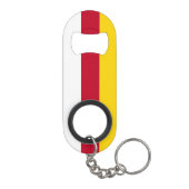 Vlag van Noord-Ossetië Mini Flessenopener (Achterkant)