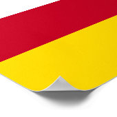 Vlag van Noord-Ossetië Poster (Hoek)