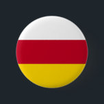 Vlag van Noord-Ossetië Ronde Button 5,7 Cm<br><div class="desc">Patriottische vlag van Noord-Ossetië Alania.</div>