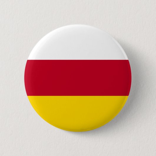 Vlag van Noord-Ossetië Ronde Button 5,7 Cm (Voorkant)