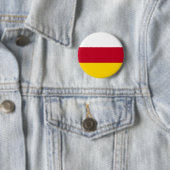 Vlag van Noord-Ossetië Ronde Button 5,7 Cm (In situ)