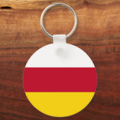 Vlag van Noord-Ossetië Sleutelhanger (Achterkant)