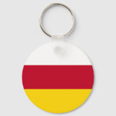 Vlag van Noord-Ossetië Sleutelhanger (Achterkant)