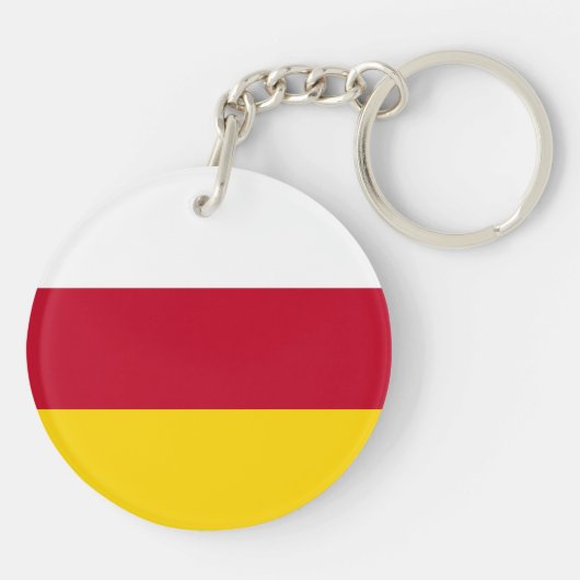 Vlag van Noord-Ossetië Sleutelhanger (Achterkant)