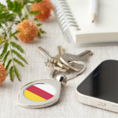 Vlag van Noord-Ossetië Sleutelhanger (Zijkant)