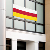 Vlag van Noord-Ossetië Spandoek (Buitenkant Gebouw)