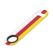 Vlag van Noord-Ossetië Speed Flessenopener (Voorkant Gekanteld)
