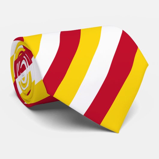 Vlag van Noord-Ossetië Stropdas (Opgerold)