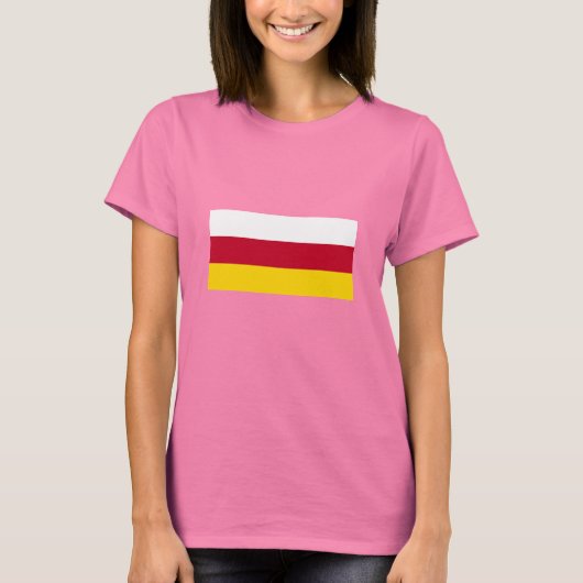 Vlag van Noord-Ossetië T-shirt (Voorkant)
