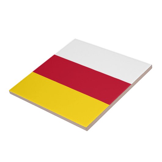 Vlag van Noord-Ossetië Tegeltje (Zijkant)