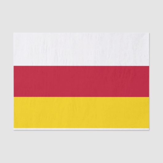 Vlag van Noord-Ossetië Tissuepapier (Voorkant)