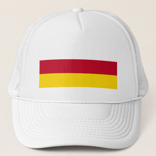 Vlag van Noord-Ossetië Trucker Pet (Voorkant)