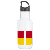 Vlag van Noord-Ossetië Waterfles (Achterkant)