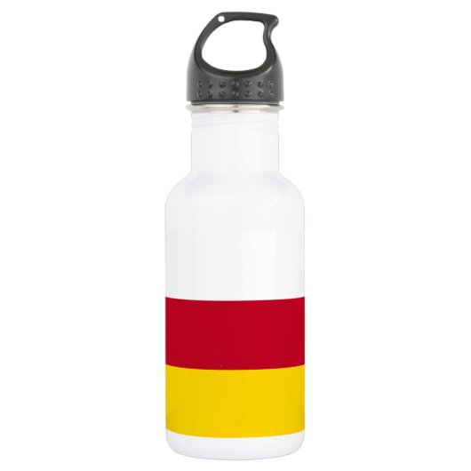 Vlag van Noord-Ossetië Waterfles (Voorkant)