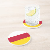 Vlag van Noord-Ossetië Zandsteen Onderzetter (Zijkant)