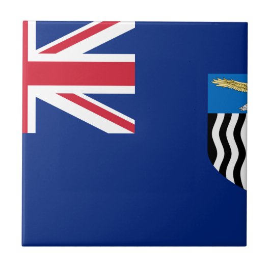 Vlag van Noord-Rhodesia Tegeltje (Voorkant)