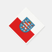 Vlag van Noordrijn-Westfalen Napkins Servet (Hoek)