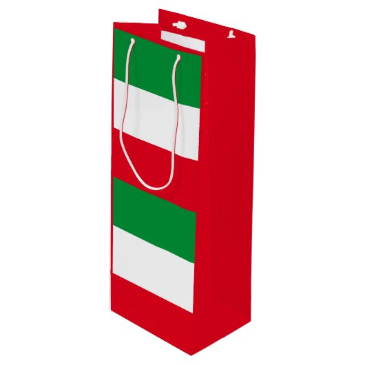 Vlag van Noordrijn-Westfalen Wine Gift Bag Wijn Cadeautas (Voorkant Gekanteld)