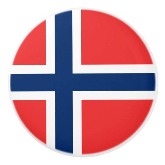 Vlag van Noorse keramische Knob Knop (Voorkant)