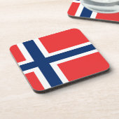 Vlag van Noorse kurkOnderzetters Bier Onderzetter (Linkerzijde)