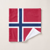 Vlag van Noorwegen Bad Handdoek (Wasdoekje)