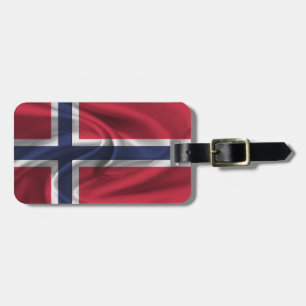 Vlag van Noorwegen Bagagelabel