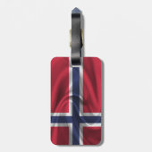 Vlag van Noorwegen Bagagelabel (Achterkant verticaal)