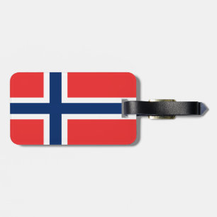 Vlag van Noorwegen Bagagelabel
