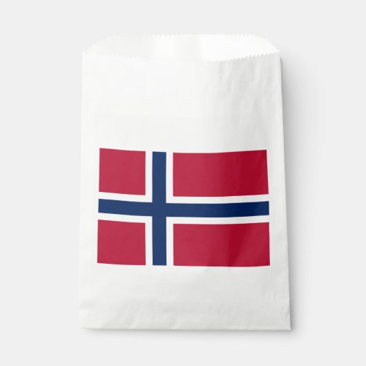 Vlag van Noorwegen Bedankzakje (Voorkant)