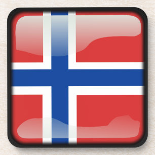Vlag van Noorwegen Bier Onderzetter