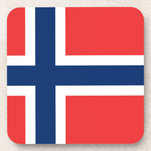 Vlag van Noorwegen Bier Onderzetter