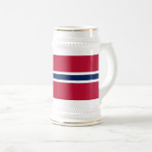 Vlag van Noorwegen Bierpul (Voorkant rechts)