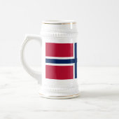 Vlag van Noorwegen Bierpul (Links)