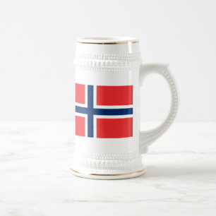 Vlag van Noorwegen Bierpul