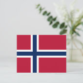 Vlag van Noorwegen Briefkaart (Staand voorkant)