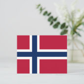 Vlag van Noorwegen Briefkaart (Staand voorkant)