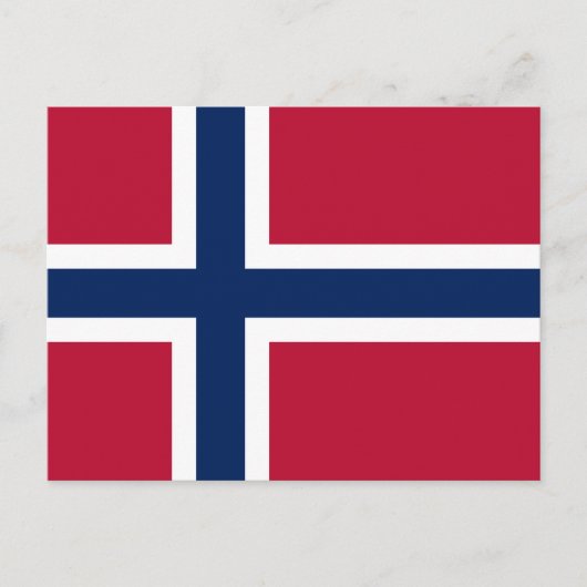 Vlag van Noorwegen Briefkaart (Voorkant)