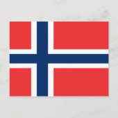 Vlag van Noorwegen Briefkaart (Voorkant)