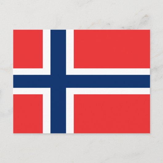 Vlag van Noorwegen Briefkaart (Voorkant)