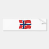 Vlag van Noorwegen Bumpersticker (Voorkant)