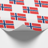 Vlag van Noorwegen Cadeaupapier (Hoek)