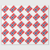 Vlag van Noorwegen Cadeaupapier (Vlak)