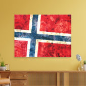 Vlag van Noorwegen Canvas Afdruk (Insitu (Woonkamer))