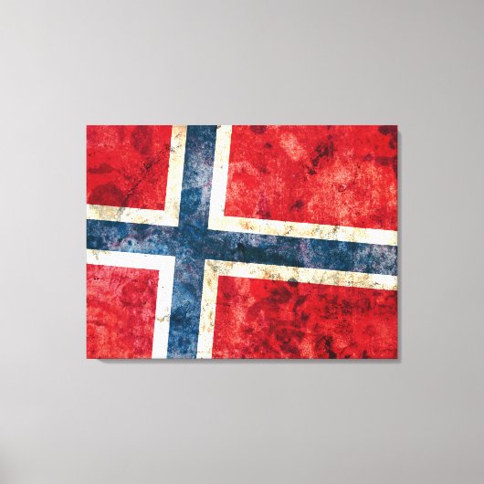 Vlag van Noorwegen Canvas Afdruk (Voorkant)
