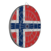 Vlag van Noorwegen Dartbord (Voorkant Links)