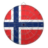 Vlag van Noorwegen Dartbord (Voorkant)