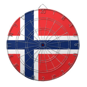 Vlag van Noorwegen Dartbord